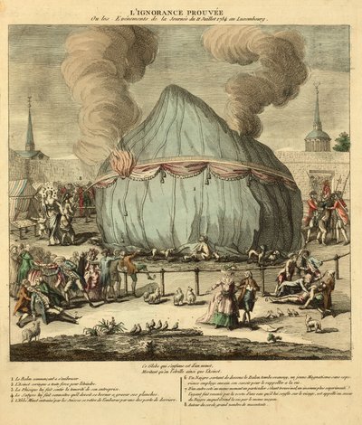 Proven Ignorance. Or the Events of July 11, 1784 in Luxembourg. Published in France 1784 by French School